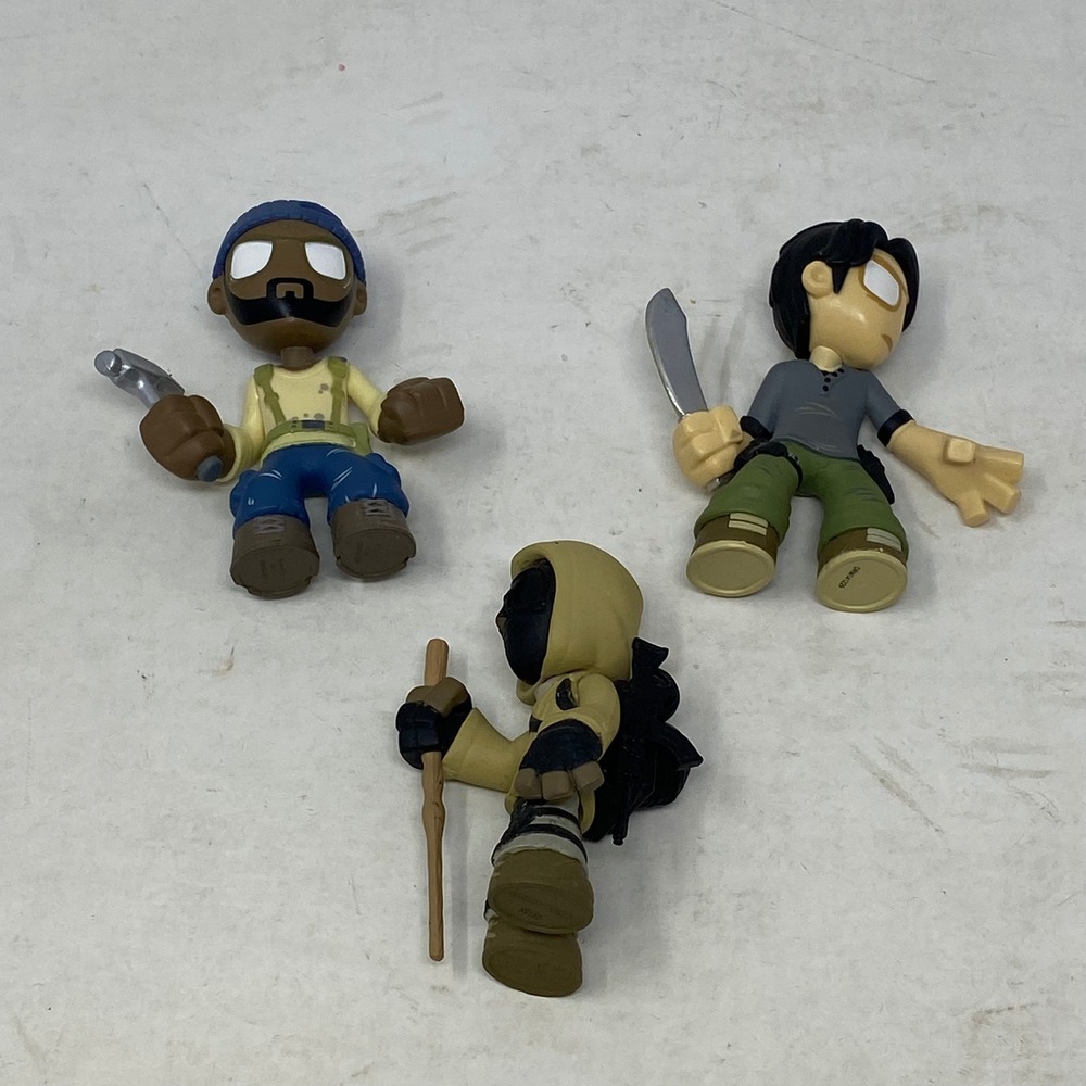 Funko The Walking Dead Mystery Minis Lot of 3 Tyreese Glenn Hooded Figure AMC